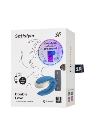 Вибратор для двоих Satisfyer Double Love (приложение+пульт ДУ)